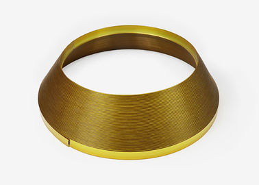 L'oro J di lusso modella il cappuccio di plastica 2,0 cm della cornice 35/45 di metro con alluminio