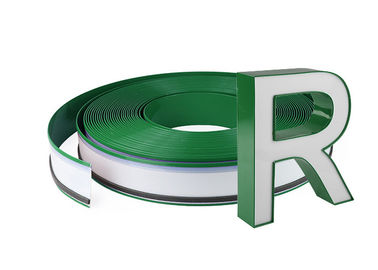 Il colore verde del segno aperto ha raddoppiato l'alluminio di alluminio di Channelume della bobina della striscia del lato 50m