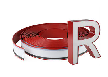 bobina di alluminio di Channelume di colore rosso dell'estrusione 0.5MM di Manica del segno 3D