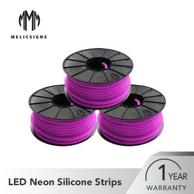 Cappuccio al neon porpora Cuttable di spessore LED Flex Strip With Waterproof End di colore 12mm