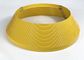 Cappuccio giallo di alluminio di plastica della disposizione della plastica di colore del bar 3D per il bordo della lettera di Manica ad alta resistenza