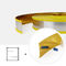 profili di alluminio del cappuccio della disposizione della lettera di Manica del centro dell'oro impermeabile dello specchio di 65mm