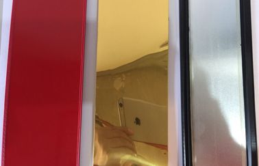 80 millimetri di Manica della lettera della disposizione del cappuccio dell'oro di alluminio dello specchio di uso dell'interno del negozio